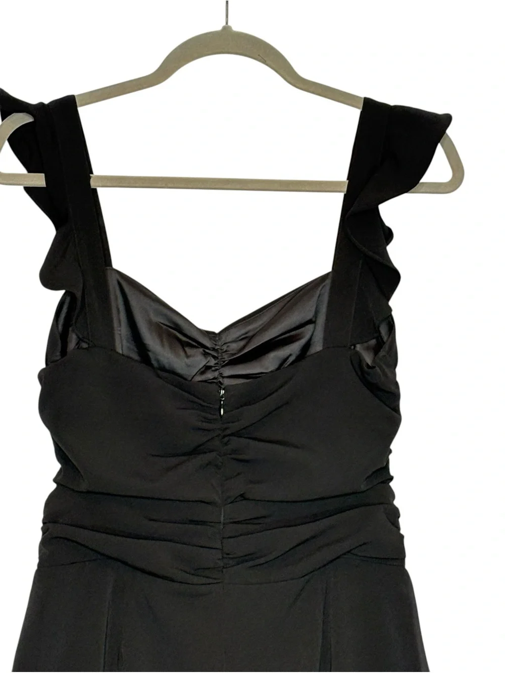 Lovers + Friends Black Knox Flutter Sleeve Jumpsuit | S
